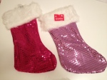 Sparkly christmas stockings